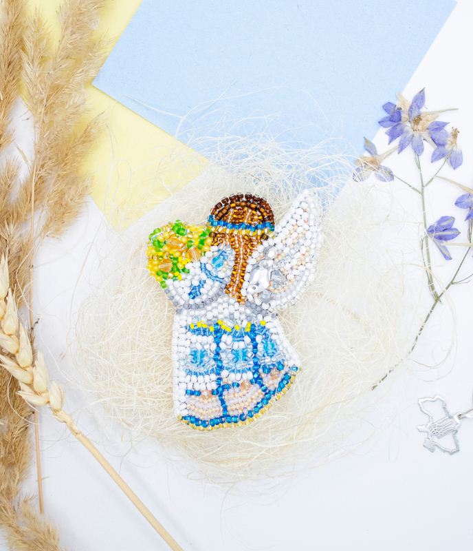Buy DIY Jewelry making kit Pin Brooch - Ukrainian girl-AD-227