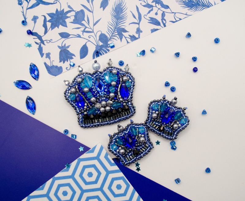 Buy DIY Jewelry making kit Pin Brooch - Three crowns-AD-228