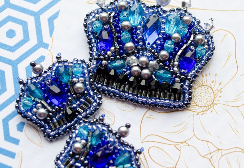 Buy DIY Jewelry making kit Pin Brooch - Three crowns-AD-228_2