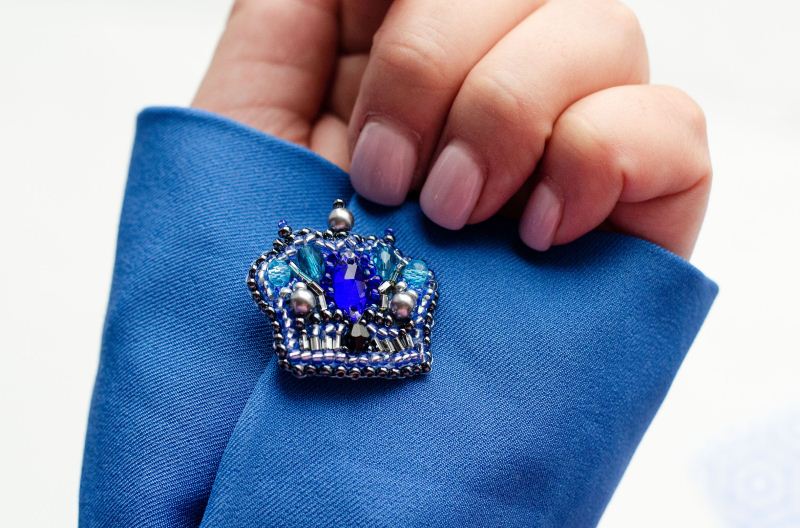 Buy DIY Jewelry making kit Pin Brooch - Three crowns-AD-228_3