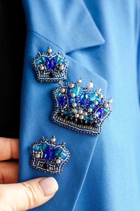 Buy DIY Jewelry making kit Pin Brooch - Three crowns-AD-228_5