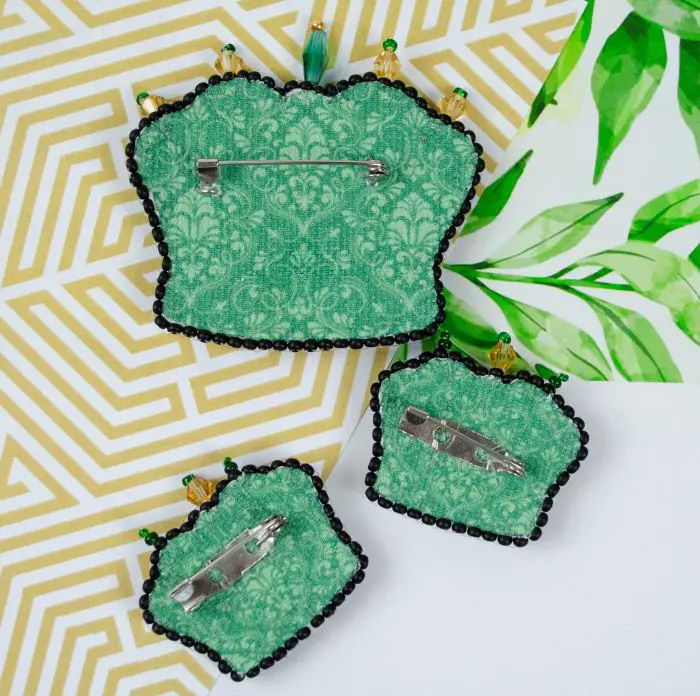 Buy DIY Jewelry making kit Pin Brooch - Monarch symbol-AD-229_1