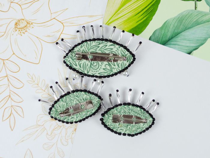 Buy DIY Jewelry making kit Pin Brooch - Emerald look-AD-230_1