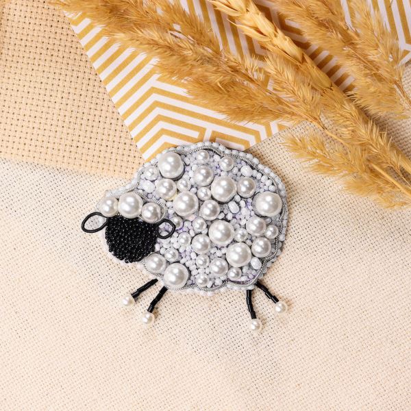 Buy DIY Jewelry making kit Pin Brooch - Curly sheep-AD-236