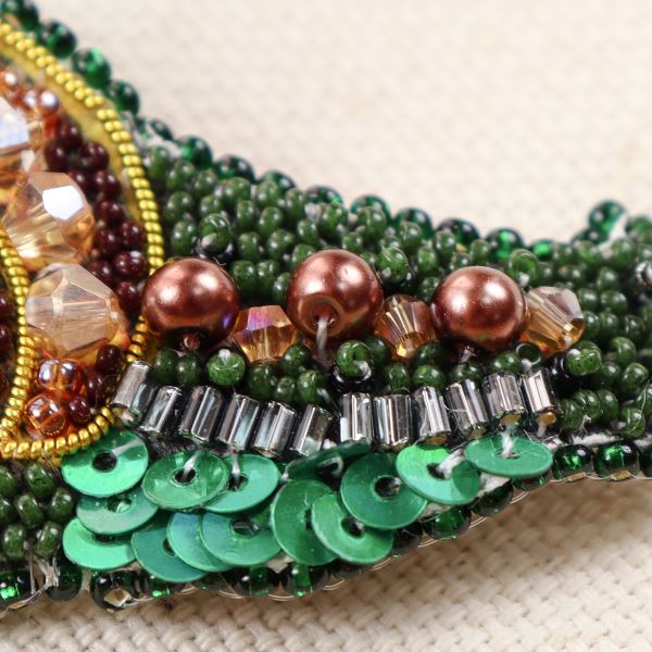 Buy DIY Jewelry making kit Pin Brooch - Emerald snail-AD-238_1