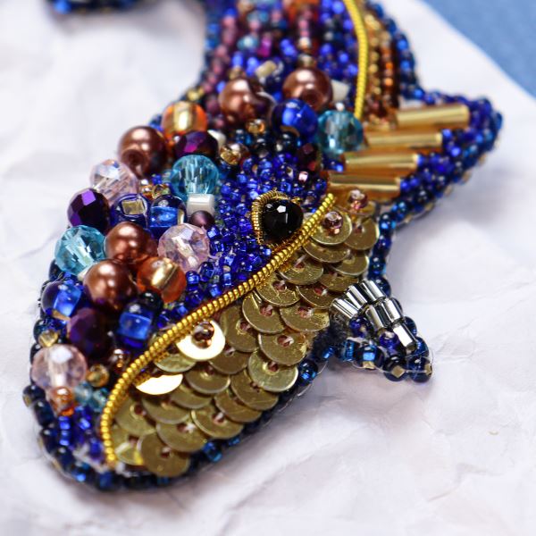 Buy DIY Jewelry making kit Pin Brooch - Blue whale-AD-239_1