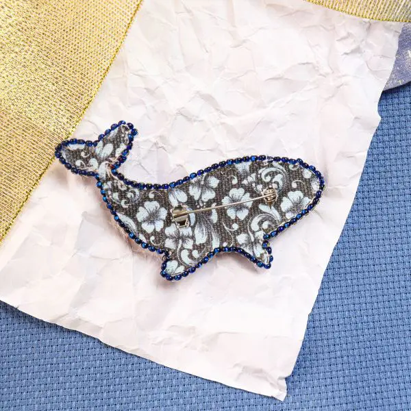 Buy DIY Jewelry making kit Pin Brooch - Blue whale-AD-239_3