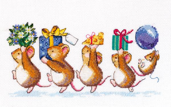 Buy Cross stitch kit - We are in a hurry to greet-AH-044