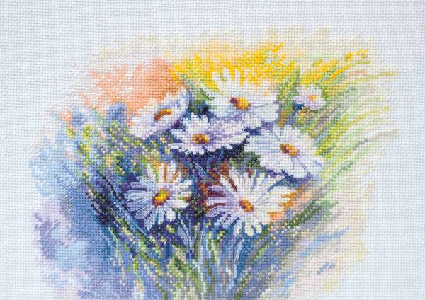 Buy Cross stitch kit - Watercolor daisies-AH-054