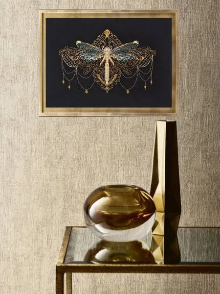 Buy Cross stitch kit - Golden dragonfly-AH-069_1