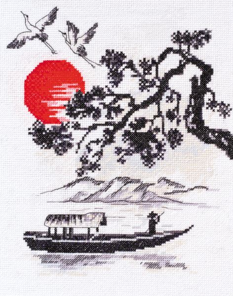 Buy Cross stitch kit - In the rays of the setting sun-AH-103