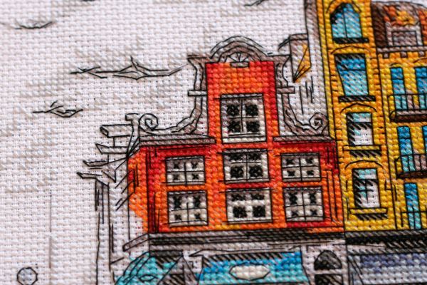 Buy Cross stitch kit - Colorful town-2-AH-147_2