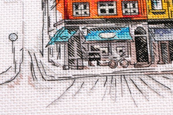 Buy Cross stitch kit - Colorful town-2-AH-147_4