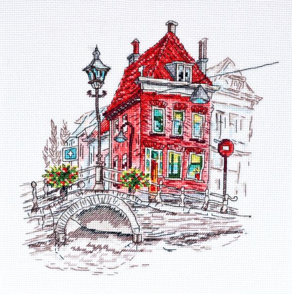 Buy Cross stitch kit - Colored town-3-AH-148