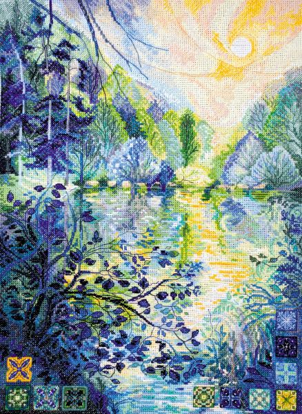 Buy Cross stitch kit - Dawn over the river-AH-152