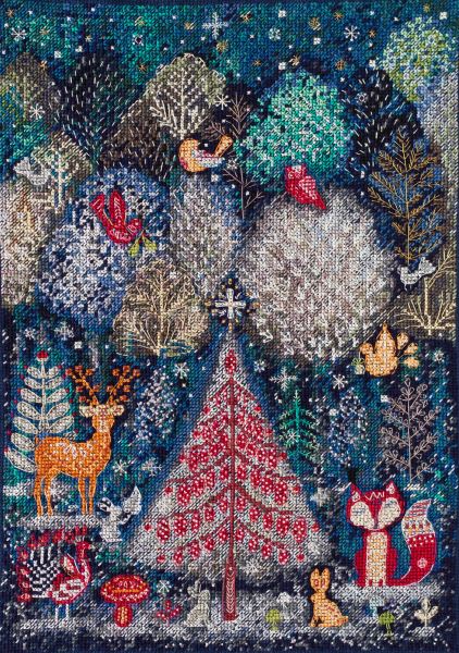 Buy Cross stitch kit - In the winter forest once-AH-153