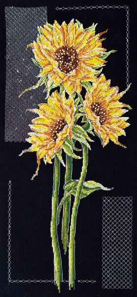 Buy Cross stitch kit - Bright sunflowers-AH-159