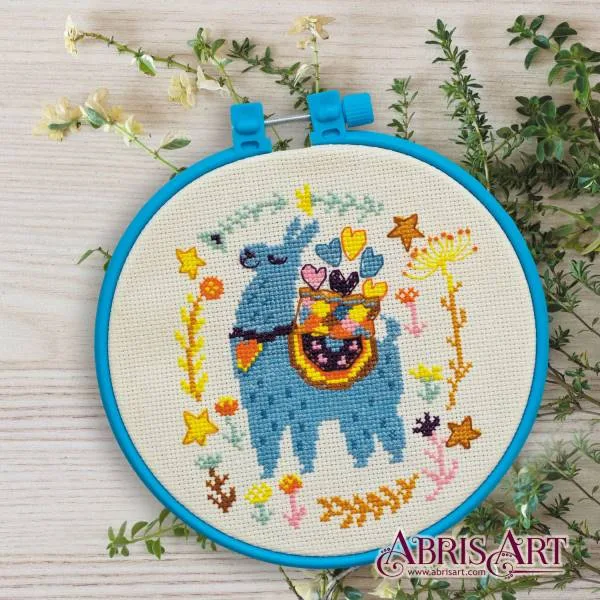 Buy Mini Cross stitch kit - Lama-AHM-006