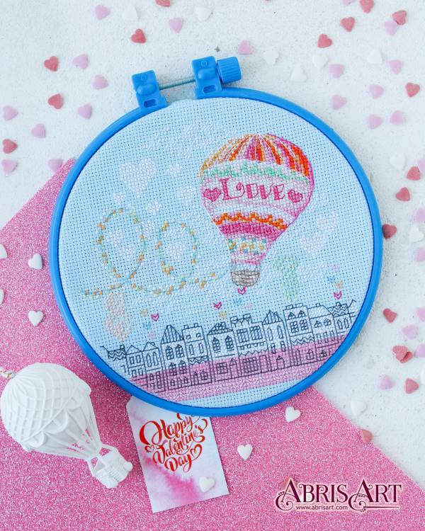 Buy Mini Cross stitch kit - Love is in the air-AHM-033