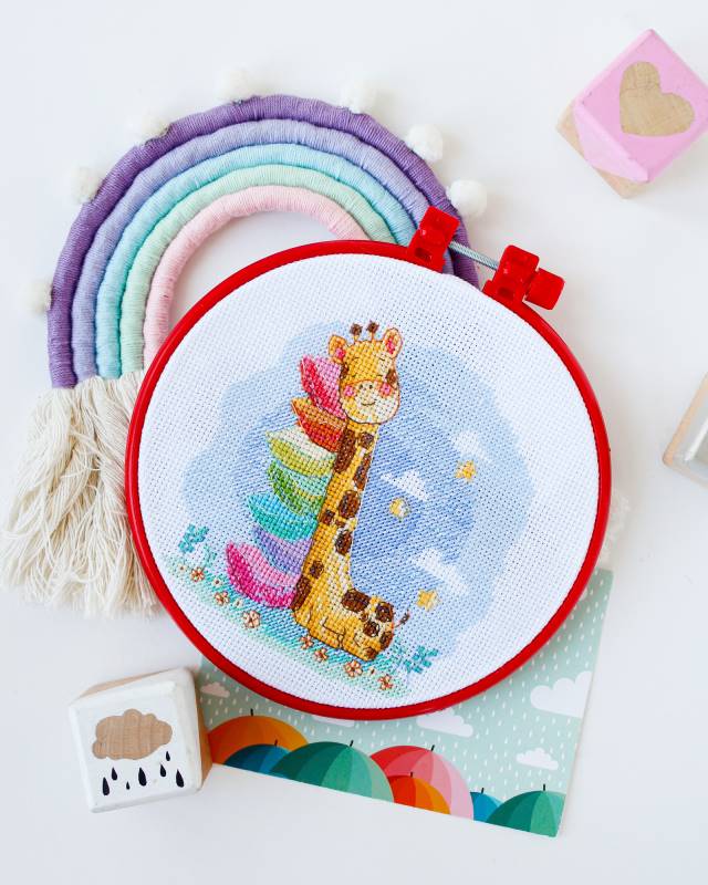 Buy Mini Cross stitch kit - Sleeping giraffe-AHM-044