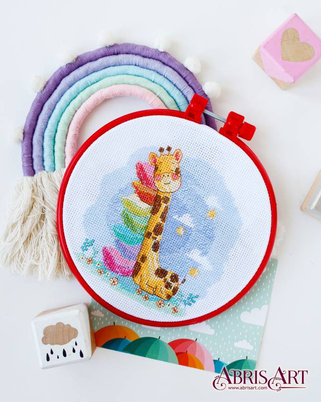 Buy Mini Cross stitch kit - Sleeping giraffe-AHM-044_2