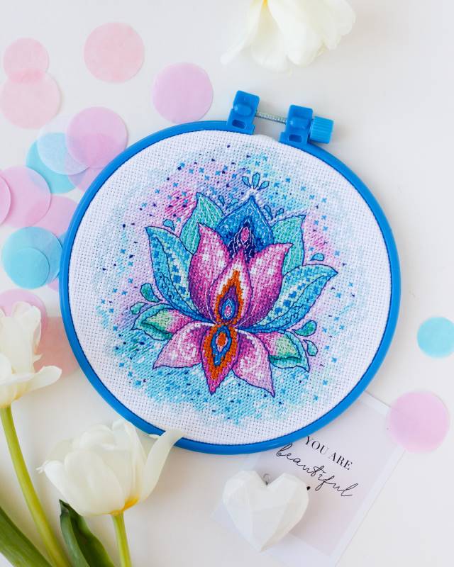 Buy Mini Cross stitch kit - Flower of Happiness-AHM-046