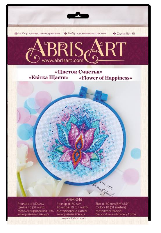 Buy Mini Cross stitch kit - Flower of Happiness-AHM-046_3