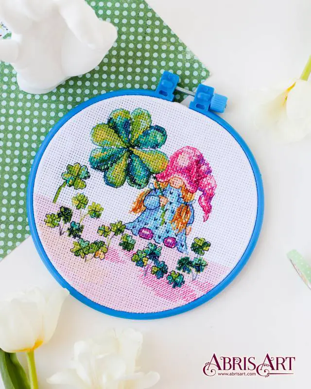 Buy Mini Cross stitch kit - Luck in hand-AHM-051_2
