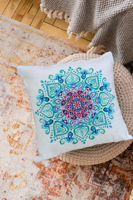 Buy DIY Counted Cross Stitch Pillow Kit - Mandala-AHP-003