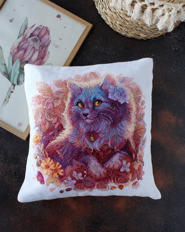 Buy DIY Counted Cross Stitch Pillow Kit - Soft Paws-AHP-005