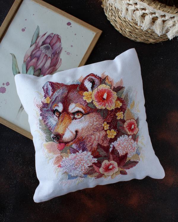 Buy DIY Counted Cross Stitch Pillow Kit - Lucky-AHP-007