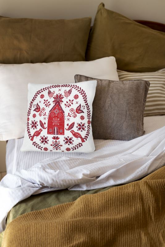 Buy DIY Counted Cross Stitch Pillow Kit - Cozy-AHP-019_1