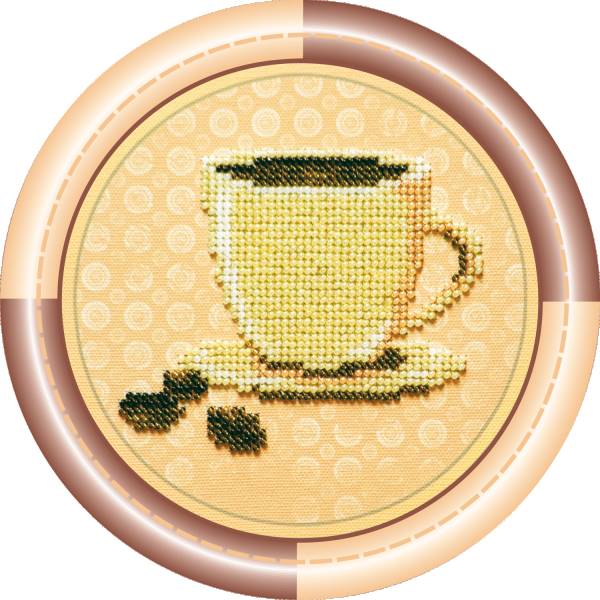Buy Mini Bead embroidery kit - Coffee-AM-004