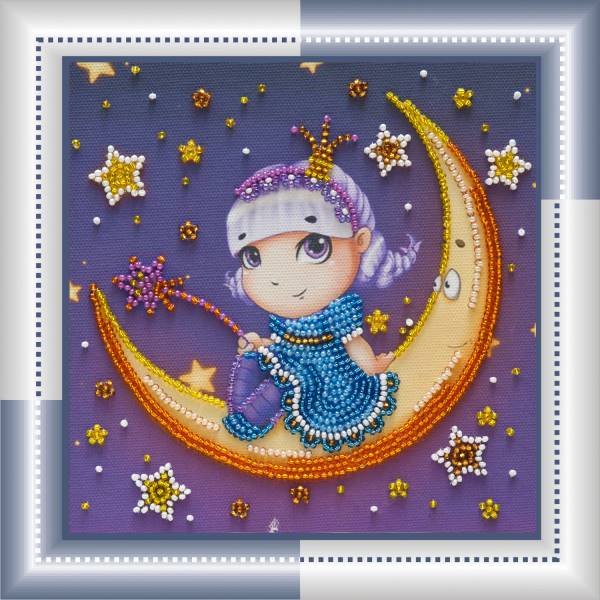Buy Mini Bead embroidery kit - Moon Dreamwoman-AM-043