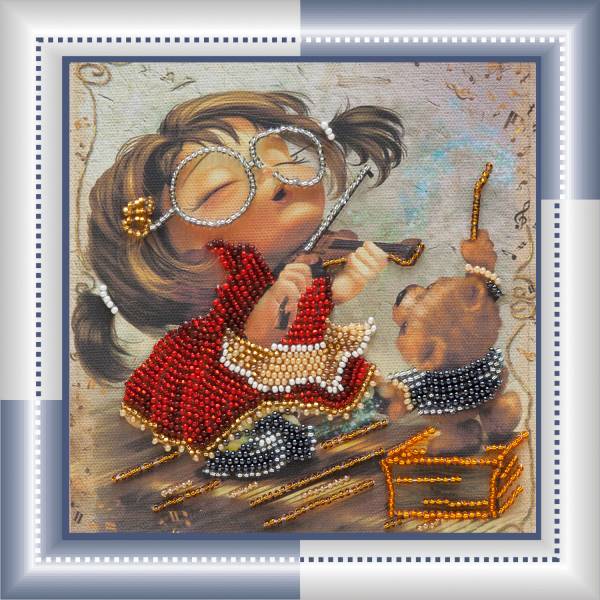 Buy Mini Bead embroidery kit - Violinist and Conductor-AM-045