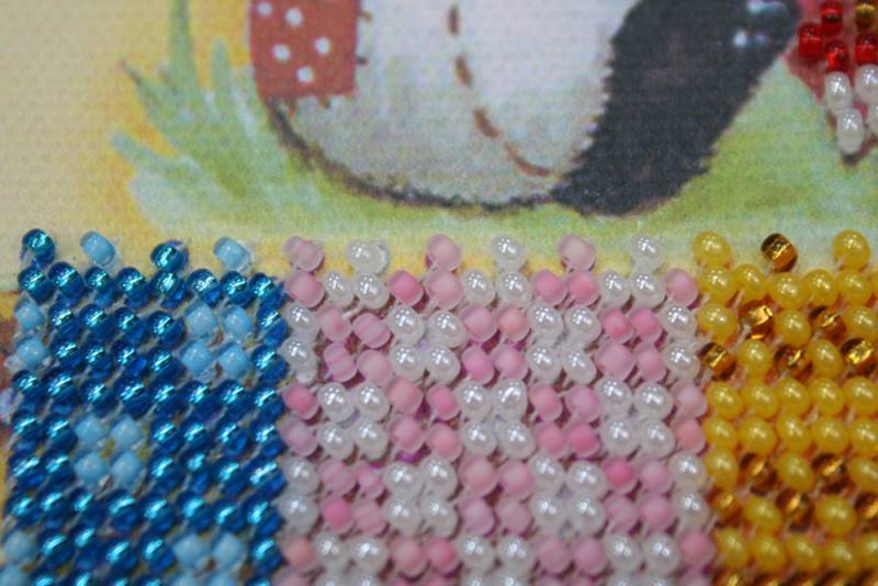 Buy Mini Bead embroidery kit - Bears and a basket-AM-049_4