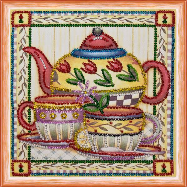 Buy Mini Bead embroidery kit - Tea for two-AM-089