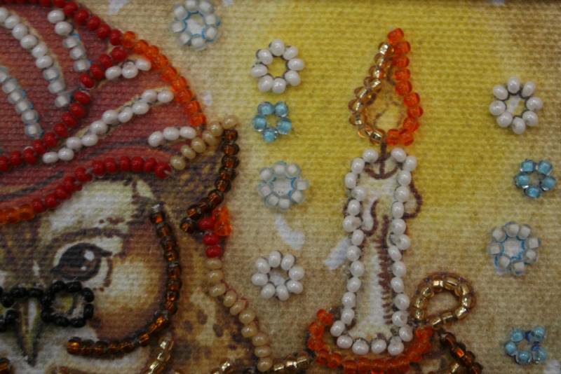 Buy Mini Bead embroidery kit - Owl-AM-099_1