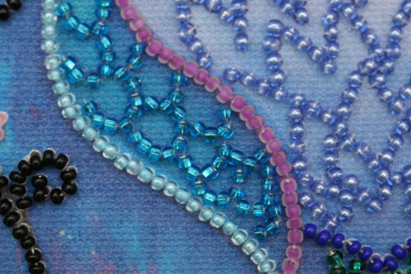 Buy Mini Bead embroidery kit - Blue Owl-AM-105_1