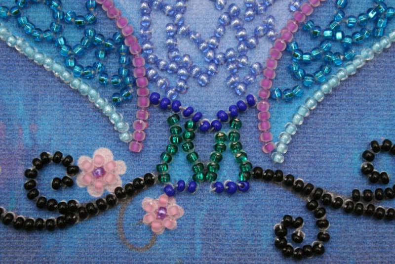 Buy Mini Bead embroidery kit - Blue Owl-AM-105_3
