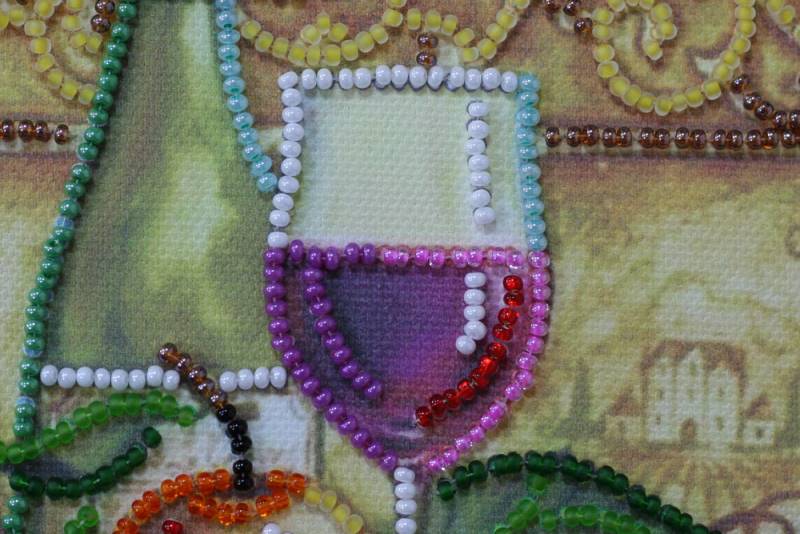 Buy Mini Bead embroidery kit - Wine and Grapes-AM-126_2