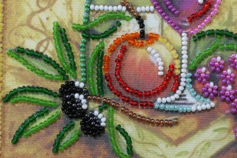 Buy Mini Bead embroidery kit - Wine and Grapes-AM-126_4