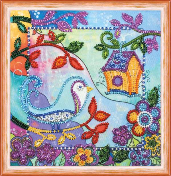 Buy Mini Bead embroidery kit - Bird's Spring-AM-136