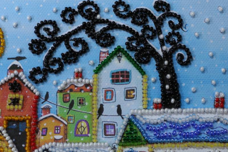 Buy Mini Bead embroidery kit - Bright houses-AM-146_4