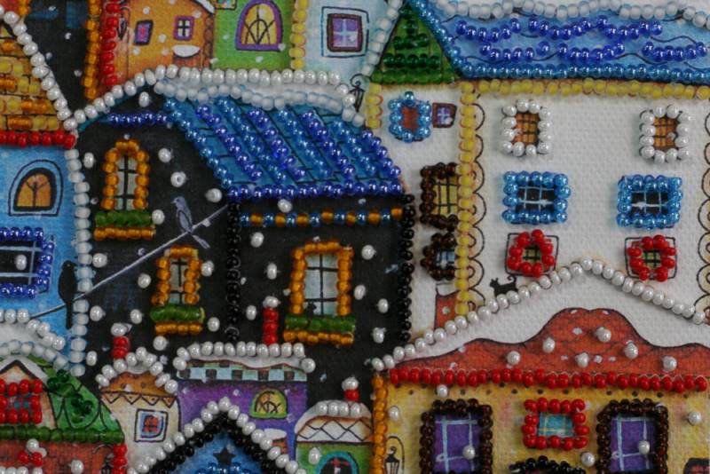 Buy Mini Bead embroidery kit - Bright houses-AM-146_5