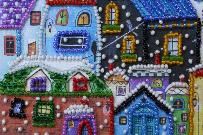 Buy Mini Bead embroidery kit - Bright houses-AM-146_6