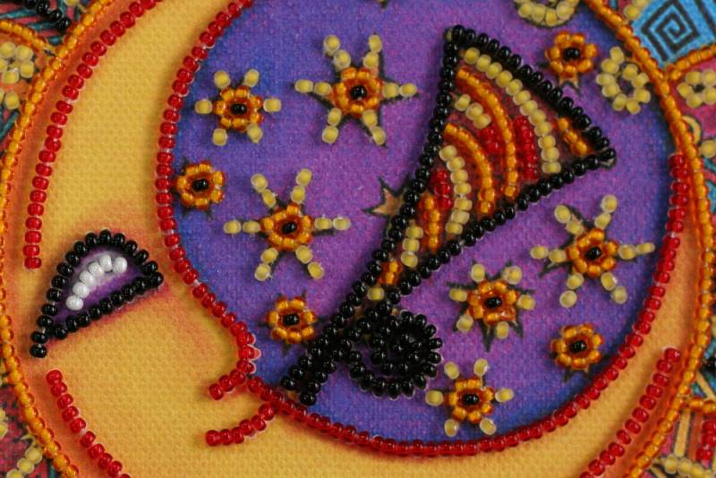 Buy Mini Bead embroidery kit - Sun and Moon-AM-147_5