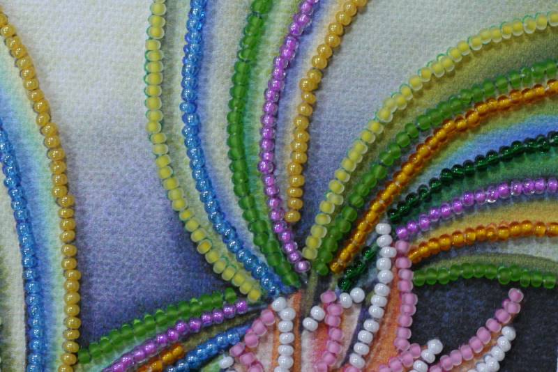 Buy Mini Bead embroidery kit - Pink Flamingos-AM-148_6