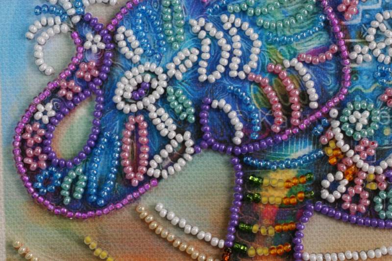 Buy Mini Bead embroidery kit - Neon Elephant-AM-149_5