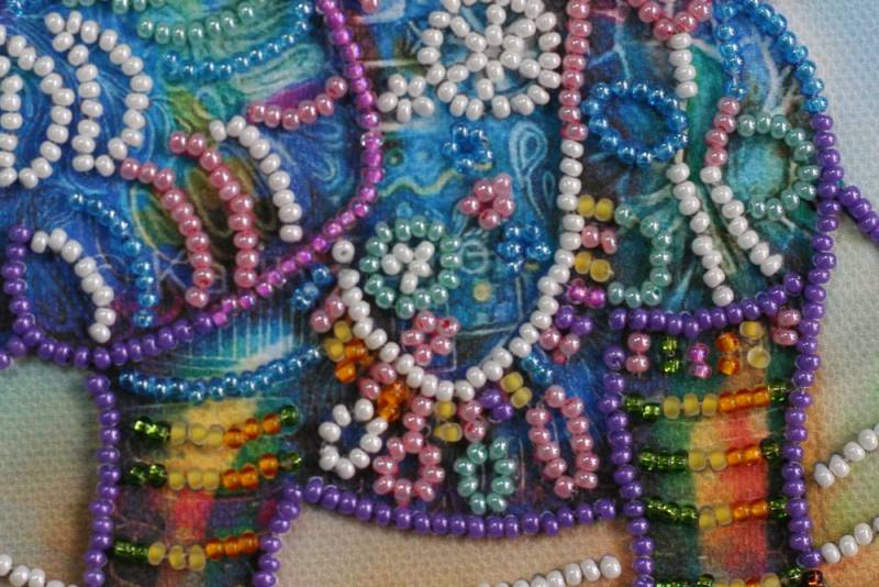 Buy Mini Bead embroidery kit - Neon Elephant-AM-149_6
